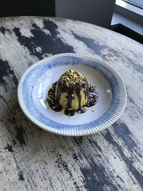 Seasonal menu dish with local produce